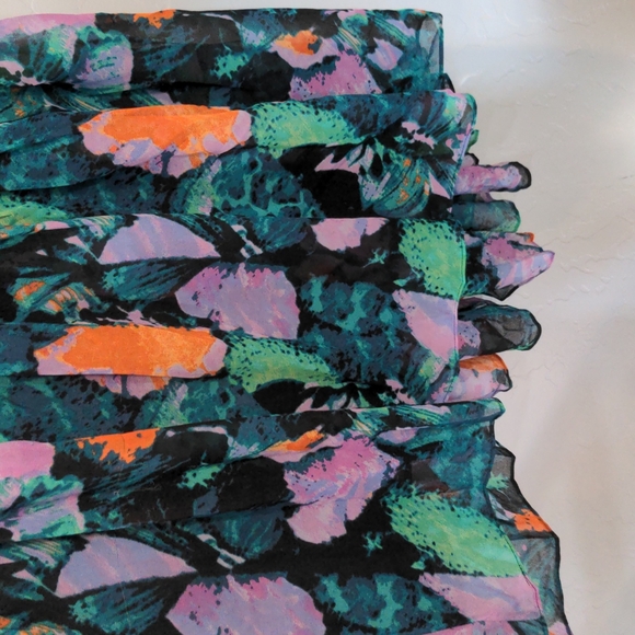 MODA INTERNATIONAL FLOWY HIGH LOW SUMMER DRESS - Picture 5 of 8